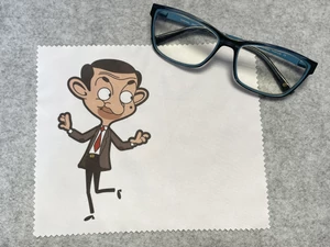Mr. Bean mintás mikroszálas szemüvegtörlő