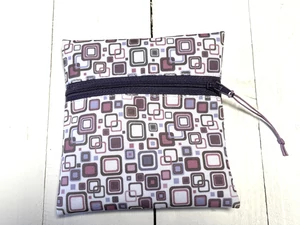 retro mintás cipzáras textil tartó