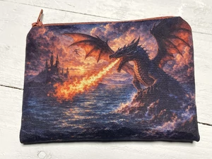 Sárkányos fantasy zsebkendőtartó