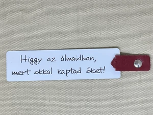 Motivációs könyvjelző