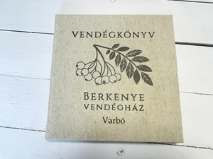 Vendégkönyv szálláshelyeknek/vendégházaknak - bézs - barna