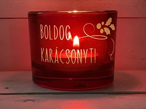 Karácsony - mécsestartó - örök darab