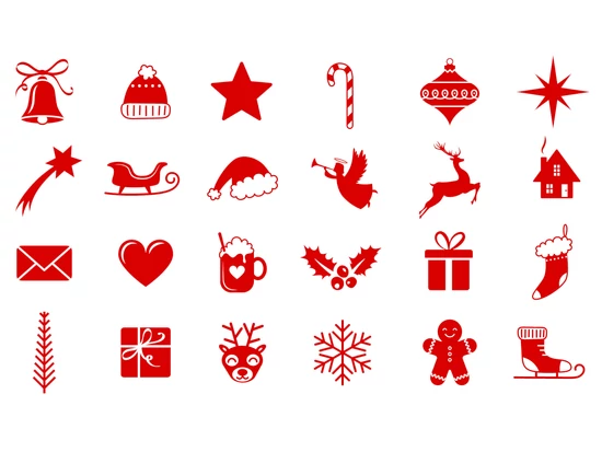 karácsonyi vasalható minták 24 darabos adventi kalendáriumhoz