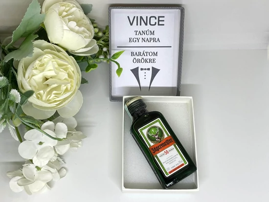 Tanúfelkérő mini Jägermeister