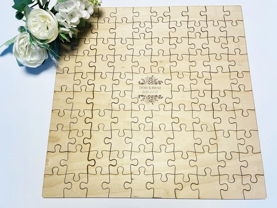 Esküvői vendégkönyv - alternatív - puzzle