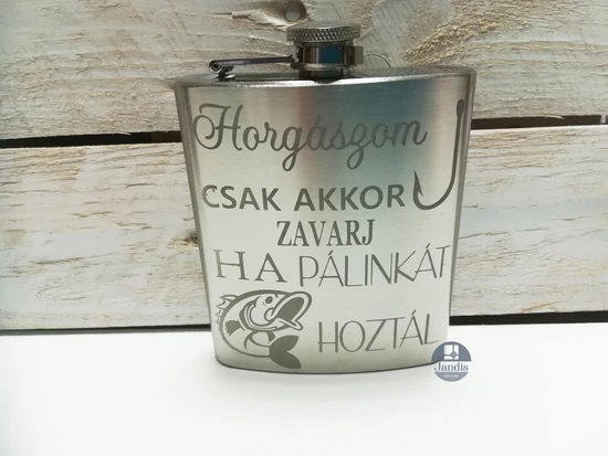 Fém flaska - horgászoknak