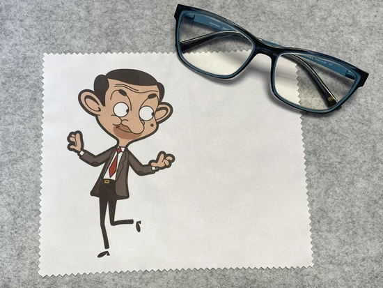Mr. Bean mintás mikroszálas szemüvegtörlő