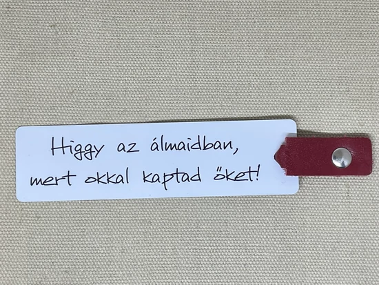 Motivációs könyvjelző