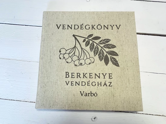 Vendégkönyv szálláshelyeknek/vendégházaknak - bézs - barna