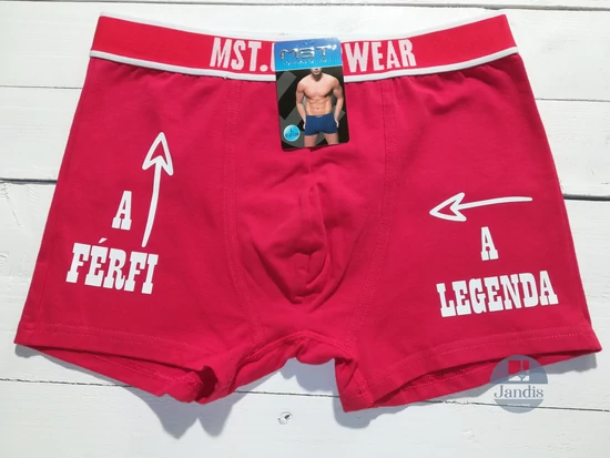 Piros boxer férfiaknak - Valentin napra