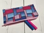 Kép 2/2 - Patchwork mintás textil tolltartó - pipere - neszesszer