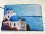 Kép 5/6 - Santorini mintás kozmetikai szett – neszesszer és zsepitartó