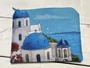 Kép 1/3 - Santorini mintás zsepitartó - zsebkendőtartó